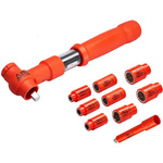 ITL Insulated Tools Ltd 9-Piece Metric 3/8 in Standard Socket Set with Ratchet, 12 point, VDE/1000V