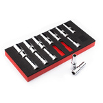 RS PRO 13-Piece Metric 1/2 in Deep Socket Set , 6 point