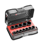 Facom 12-Piece Metric 1/2 in Impact Socket Set , 6 point