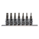 RS PRO 7-Piece 1/4 in Bit Socket Set , Torx Bit