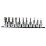 RS PRO 11-Piece 3/8 in Bit Socket Set , Torx Bit