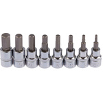 RS PRO 8-Piece Metric 3/8 in Bit Socket Set , Hex Bit