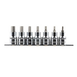 RS PRO 7-Piece Metric 1/2 in Bit Socket Set , Hex Bit