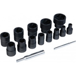 SAM 13-Piece Metric 6 → 27 mm Rounded Nut Socket Set , 6 point