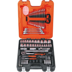 Bahco 94-Piece Imperial, Metric 1/2 in; 1/4 in Deep Socket/Standard Socket/Spanner/Allen Key/Bit Set with Ratchet, 6