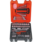Bahco 106-Piece Imperial, Metric 1/2 in; 1/4 in Deep Socket/Standard Socket/Spanner/Allen Key/Bit Set with Ratchet, 6