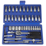 MTI 46-Piece 1/4 in Standard Socket/Bit Set with Ratchet