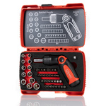 RS PRO 46-Piece Imperial, Metric 1/4 in Standard Socket/Bit Set with Ratchet