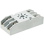 Relpol Relay Socket for use with R15 Series DPDT Relay, DIN Rail, Panel Mount