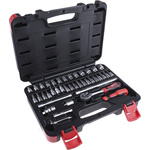 RS PRO 43-Piece Metric 1/4 in Standard Socket/Bit Set with Ratchet
