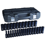 GearWrench 29-Piece Metric 1/2 in Deep Impact Socket Set , 6 point