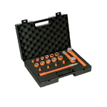 Penta 18-Piece Metric 3/8 in Deep Socket/Standard Socket Set with Ratchet, 6 point, VDE/1000V