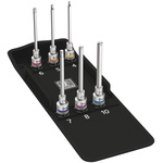 Wera 6-Piece Metric 1/2 in Bit Socket Set , Hex Bit