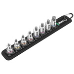 Wera 8-Piece Metric 3/8 in Bit Socket Set , Hex Bit