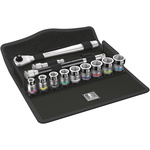 Wera 10-Piece Metric 3/8 in Standard Socket Set with Ratchet, 6 point