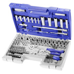 Expert by Facom 98-Piece Metric 1/2 in; 1/4 in Deep Socket/Standard Socket/Bit Set with Ratchet, 6 point; e-Torx; Hex