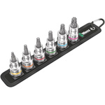 Wera 6-Piece 1/2 in Bit Socket Set , Torx Bit
