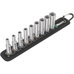 Wera 1/4 in Deep Socket Set
