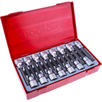 Teng Tools 15-Piece Metric 1/2 in Bit Socket Set , Hex Bit; Torx Bit