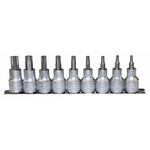 Teng Tools 9-Piece 1/2 in Bit Socket Set , Tamperproof Torx Bit