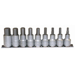 Teng Tools 9-Piece Metric 1/2 in Bit Socket Set , Hex Bit