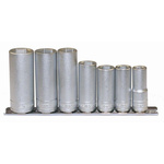 Teng Tools 7-Piece Metric 3/8 in Deep Socket Set , 6 point