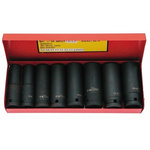 SAM 6-Piece Metric 1/2 in Deep Impact Socket Set , 6 point