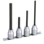 SAM 4-Piece 1/4 in Bit Socket Set , Hex Bit