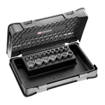 Facom 17-Piece Metric 3/8 in Standard Socket Set , 12 point