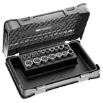 Facom 17-Piece Metric 3/8 in Standard Socket Set , 6 point