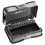 Facom 10-Piece Metric 1/4 in Standard Socket Set , 6 point