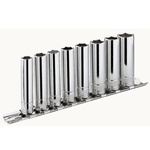 Facom 8-Piece Imperial 3/8 in Deep Socket Set , 12 point
