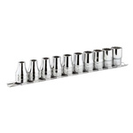 Facom 7-Piece Metric 3/8 in Deep Socket Set , 12 point