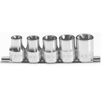 Facom 5-Piece 3/8 in Standard Socket Set , e-Torx