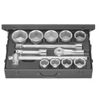 Facom Metric 1 in Standard Socket Set with Ratchet, 6 point