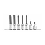 Facom 7-Piece 1/2 in Bit Socket Set , Spline Bit