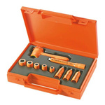 Facom 10-Piece Metric 1/4 in Standard Socket/Bit Set with Ratchet, 6 point; Hex Bit