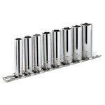 Facom 13-Piece Metric 1/4 in Standard Socket Set , 6 point