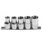 Facom 6-Piece 1/4 in Standard Socket Set , e-Torx