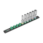 Wera 6-Piece Metric 1/2 in Deep Socket Set , 6 point