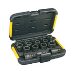 DeWALT 17-Piece Metric 1/2 in; 3/8 in Impact Socket Set , 6 point