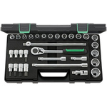 STAHLWILLE 31-Piece Metric 1/2 in Standard Socket/Bit Set with Ratchet, 12 point; Hex Bit