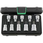 STAHLWILLE 10-Piece Metric 1/2 in Bit Socket Set , Hex Bit