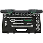 STAHLWILLE 23-Piece Imperial 1/2 in Standard Socket Set with Ratchet, 12 point