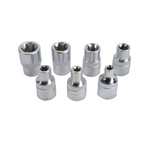 SAM 7-Piece 6 → 16 mm Standard Socket Set , e-Torx