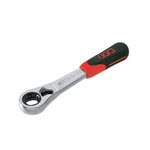 SAM R.152 1/4 in Round Ratchet with Bi-material Handle, 117 mm Overall