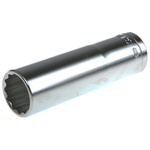 Facom 1/2 in Drive 17mm Deep Socket, 12 point, 77 mm Overall Length