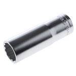 Facom 1/2 in Drive 19mm Deep Socket, 12 point, 77 mm Overall Length