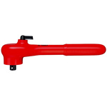 Knipex 3/8 in Square Ratchet with Reversible Ratchet Handle, 190 mm Overall