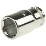 Bahco 1/4 in Drive 1/4in Standard Socket, 6 point, 24.7 mm Overall Length